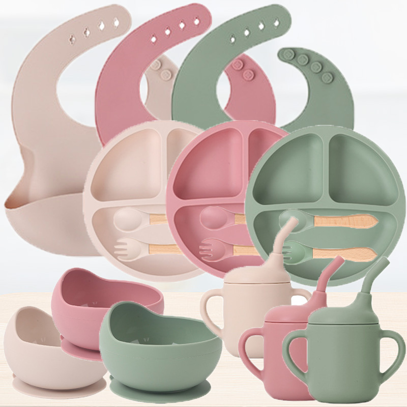Baby Food Set - Ensemble de vaisselle en silicone pour