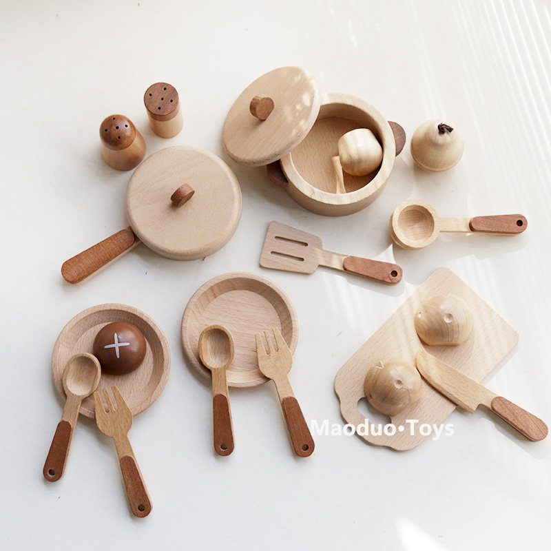 Baby Food Set - Jeu de cuisine en bois de