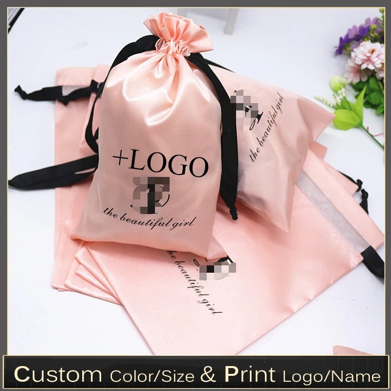 Baby Food Pouches - Poudres de satin rose pour bébé,