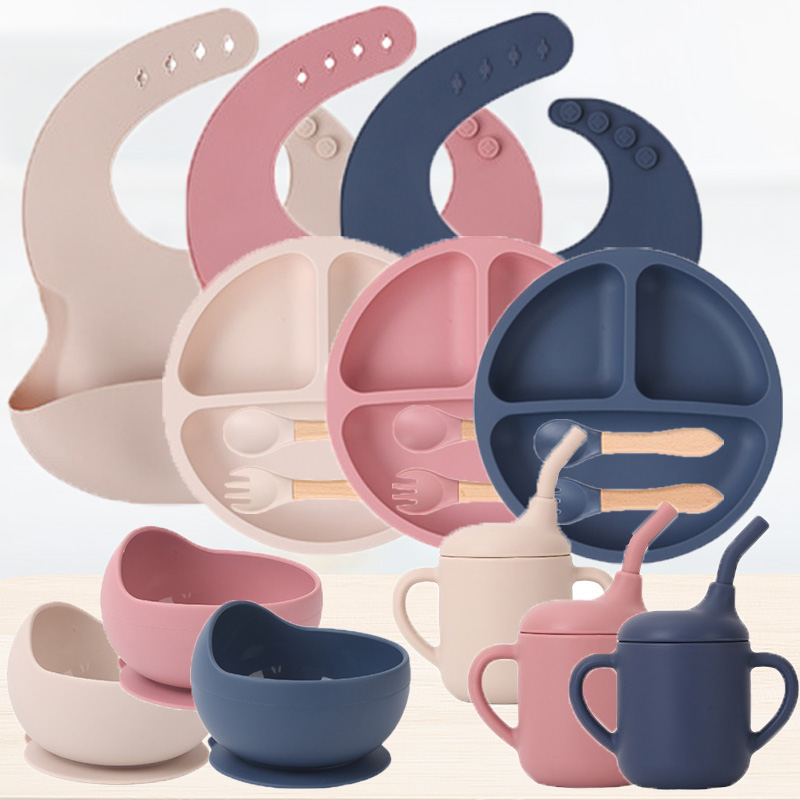 Baby Food Tracker - Ensemble d'alimentation pour bébé en Silicone