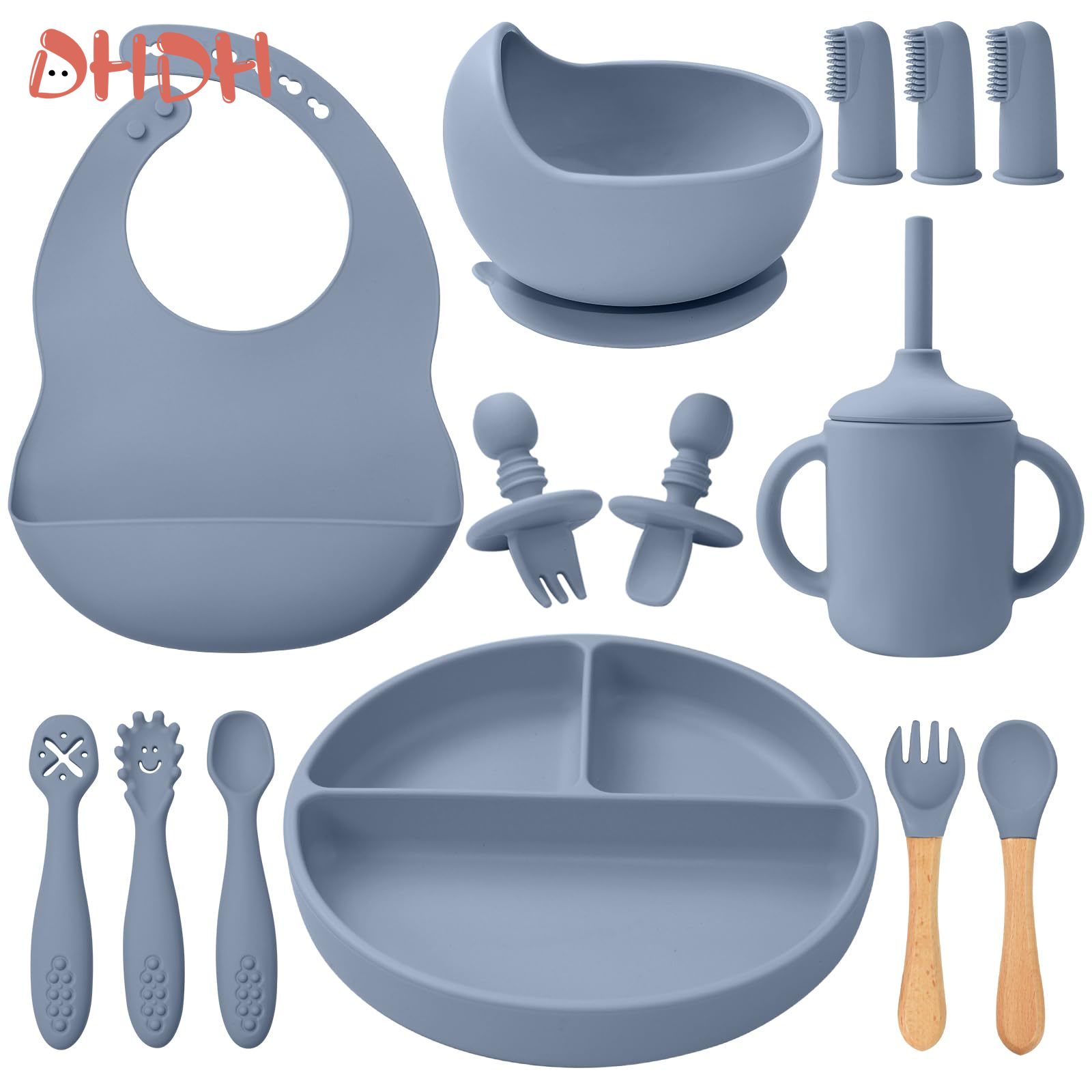 Baby Food Pouches - Ensemble d'alimentation en Silicone pour bébé,