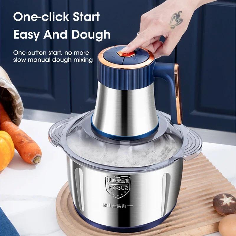 Baby Food Masher - Hachoir Électrique 5L en Acier Inoxydable