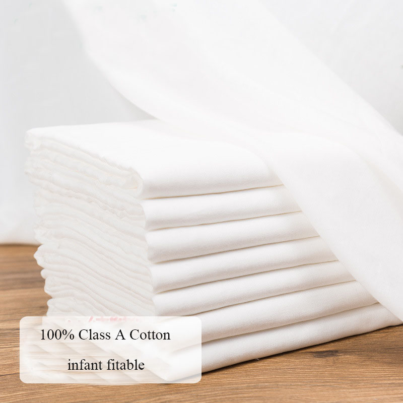 Puree Baby Food - Couche-culotte en gaze blanche 100 coton
