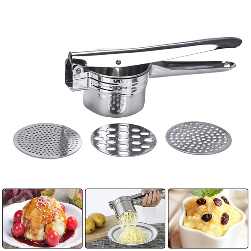 Baby Food Masher - Presse-purée en acier inoxydable robuste pour