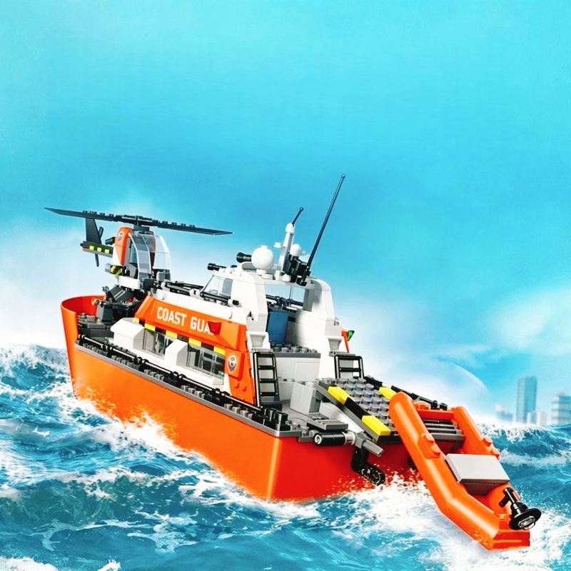 Bateau de sauvetage et hélicop - Lego Set City avis et prix