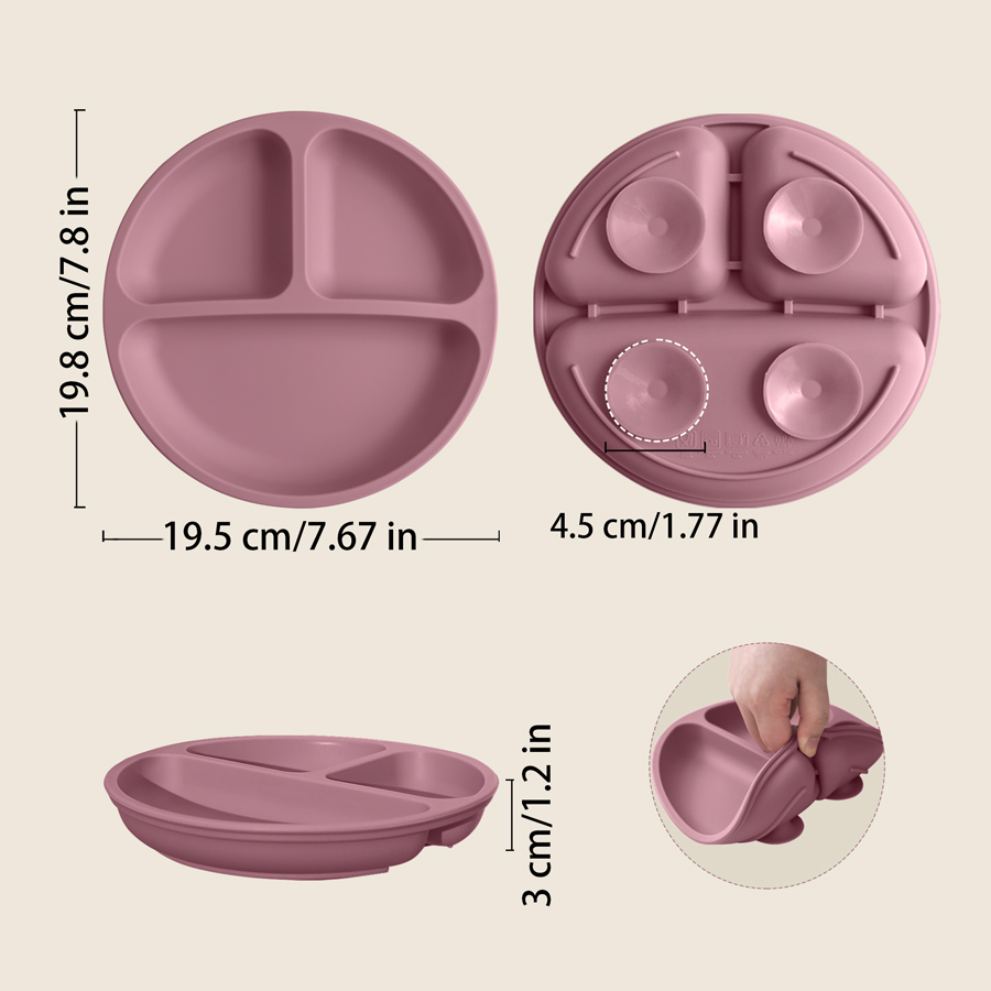 Assiette à manger en Silicone  - Baby Food Chart avis et prix