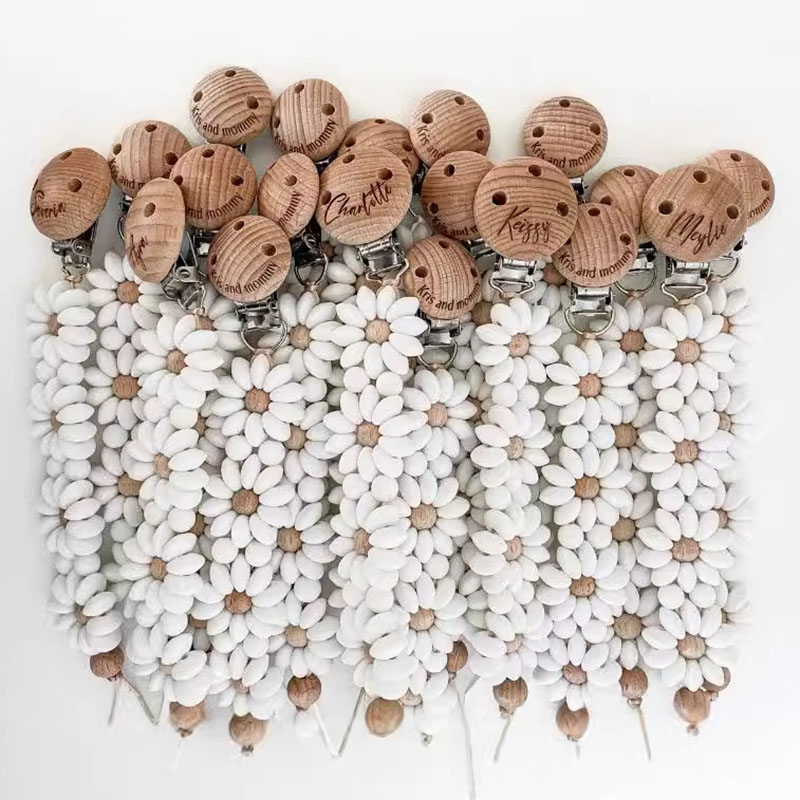 Chaîne de sucette en bois pour - Baby Food Name avis et prix