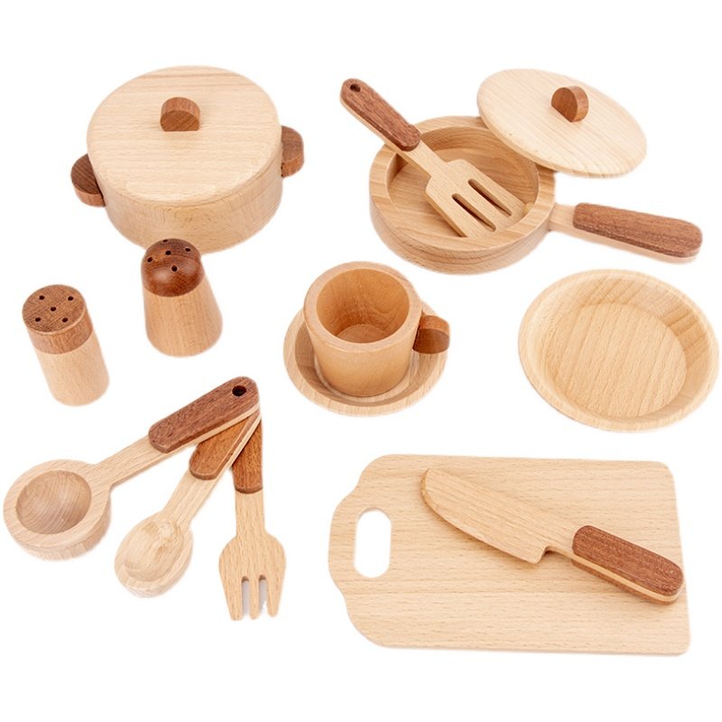 Jeu de cuisine en bois de hêtr - Baby Food Set avis et prix