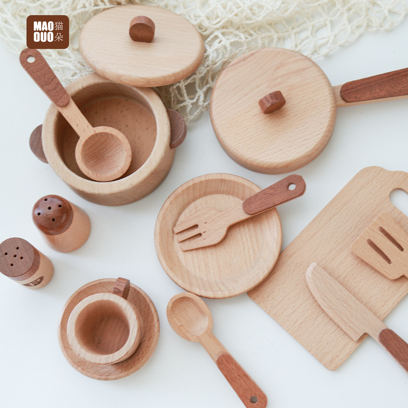 Jeu de cuisine en bois de hêtr - Baby Food Set avis et prix