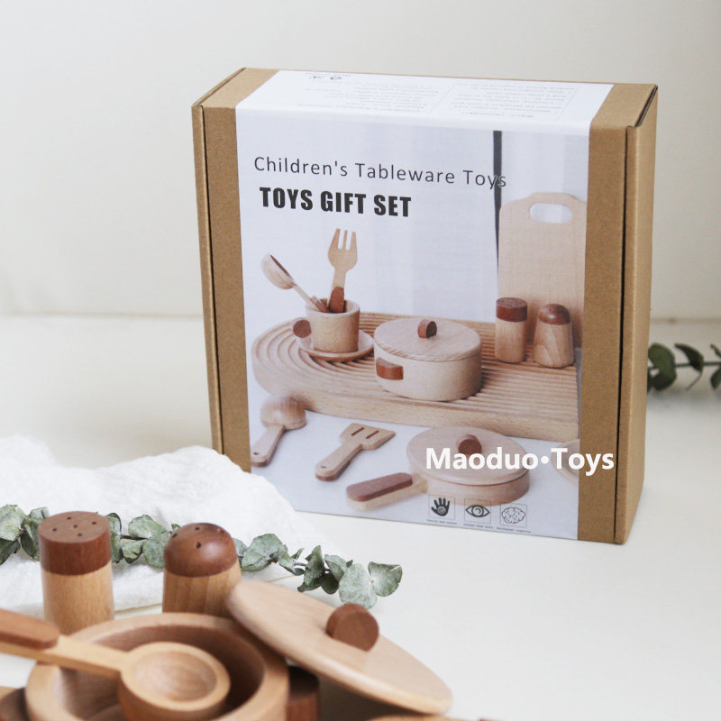 Jeu de cuisine en bois de hêtr - Baby Food Set avis et prix