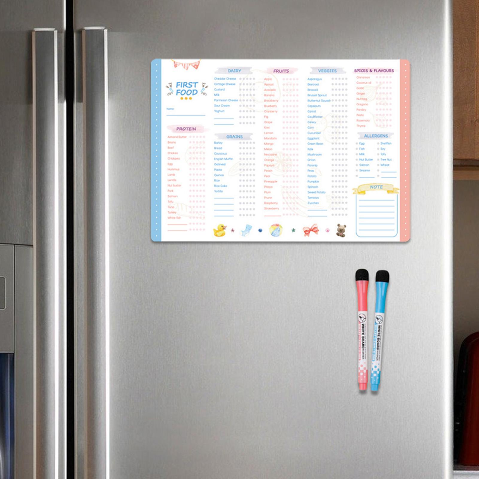 Tableau magnétique des premièr - Baby Food Chart avis et prix