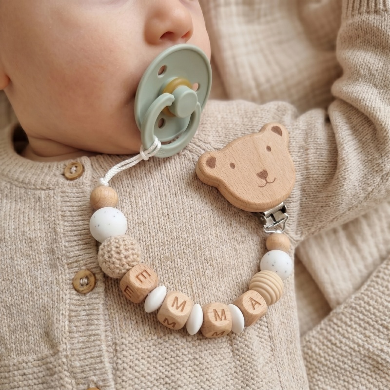 Attache-tétine personnalisée a - Baby Food Name avis et prix