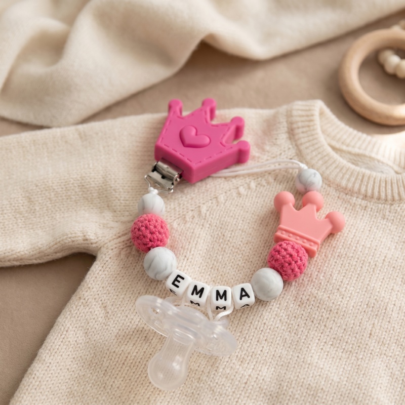 Attache-tétine personnalisée p - Baby Food Name avis et prix